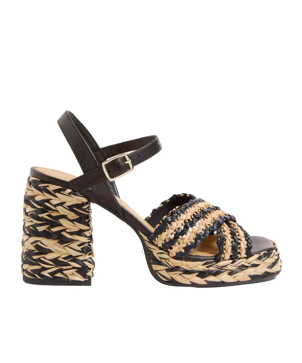 Vicen 95Mm Raffia Sandals