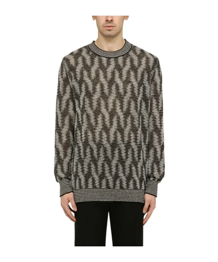 Dries Van Noten Jacquard Loose Fit Jumper