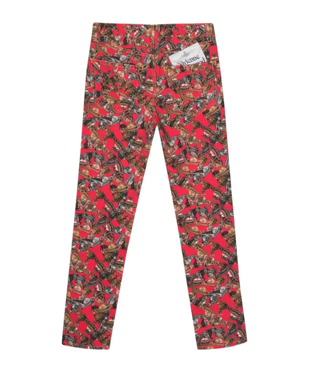 Orb-Logo-Print Twill Trousers