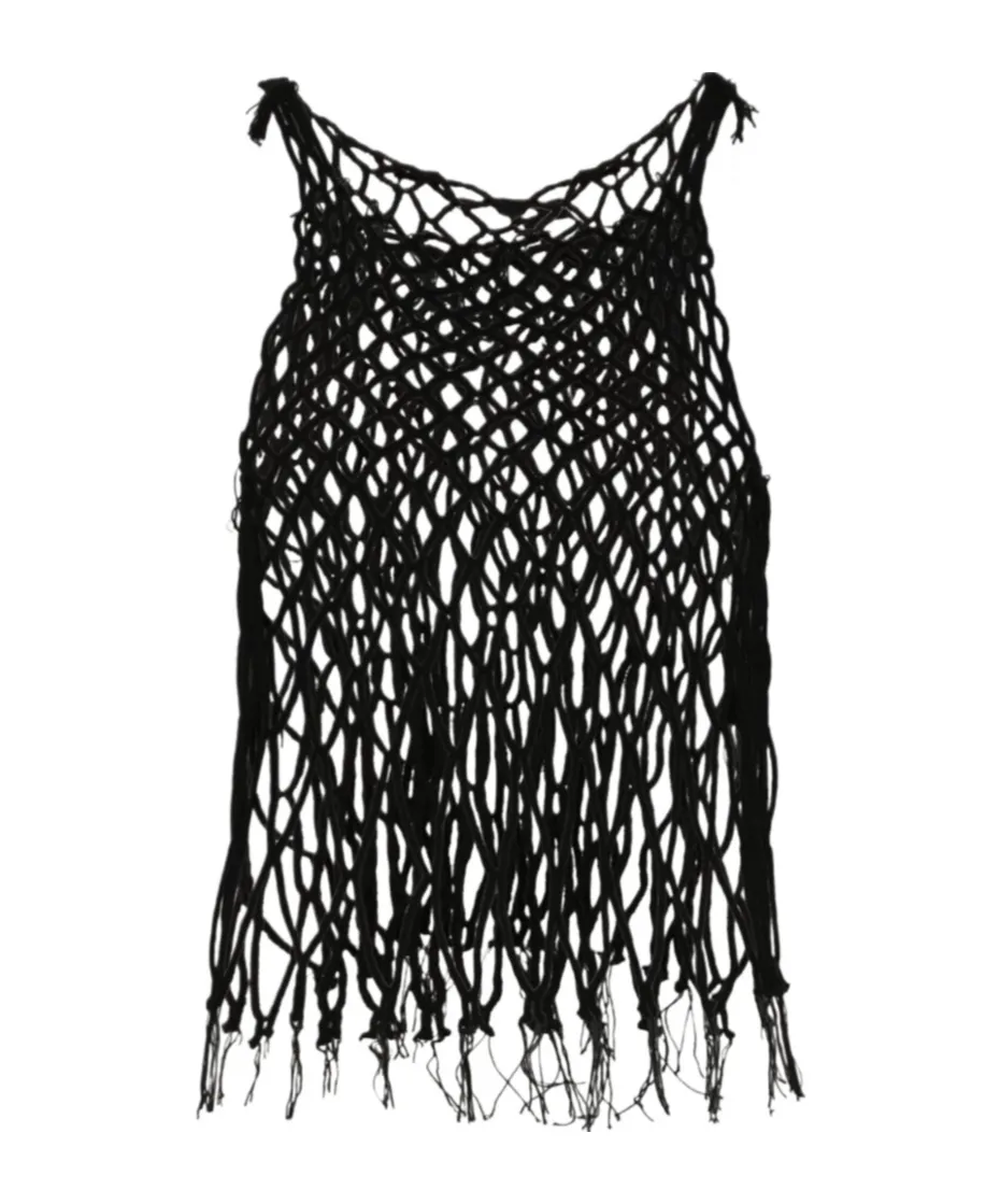 Mm6 Maison Margiela Mesh Knit Tank Top