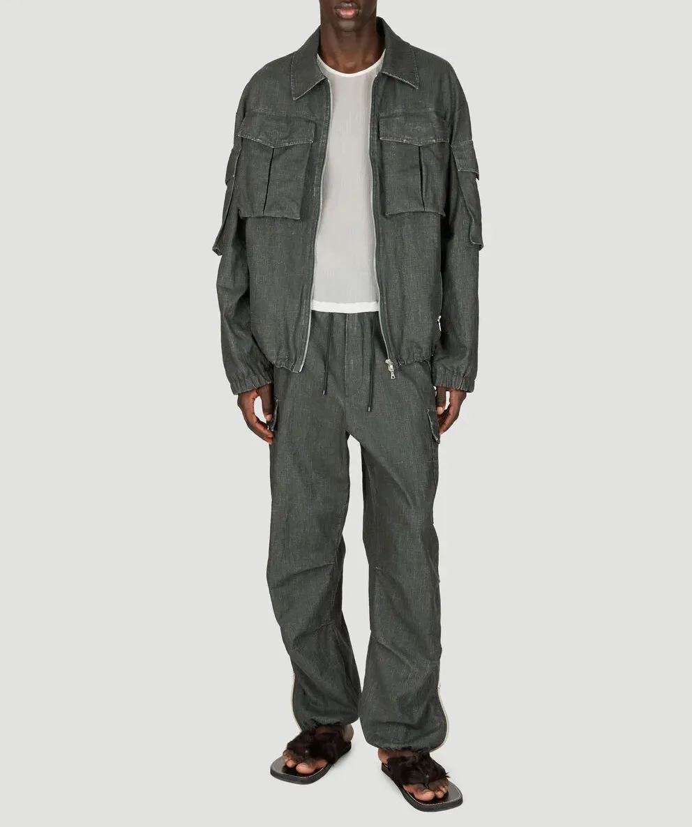 Dries Van Noten Pocket Detailed Zipped Jacket