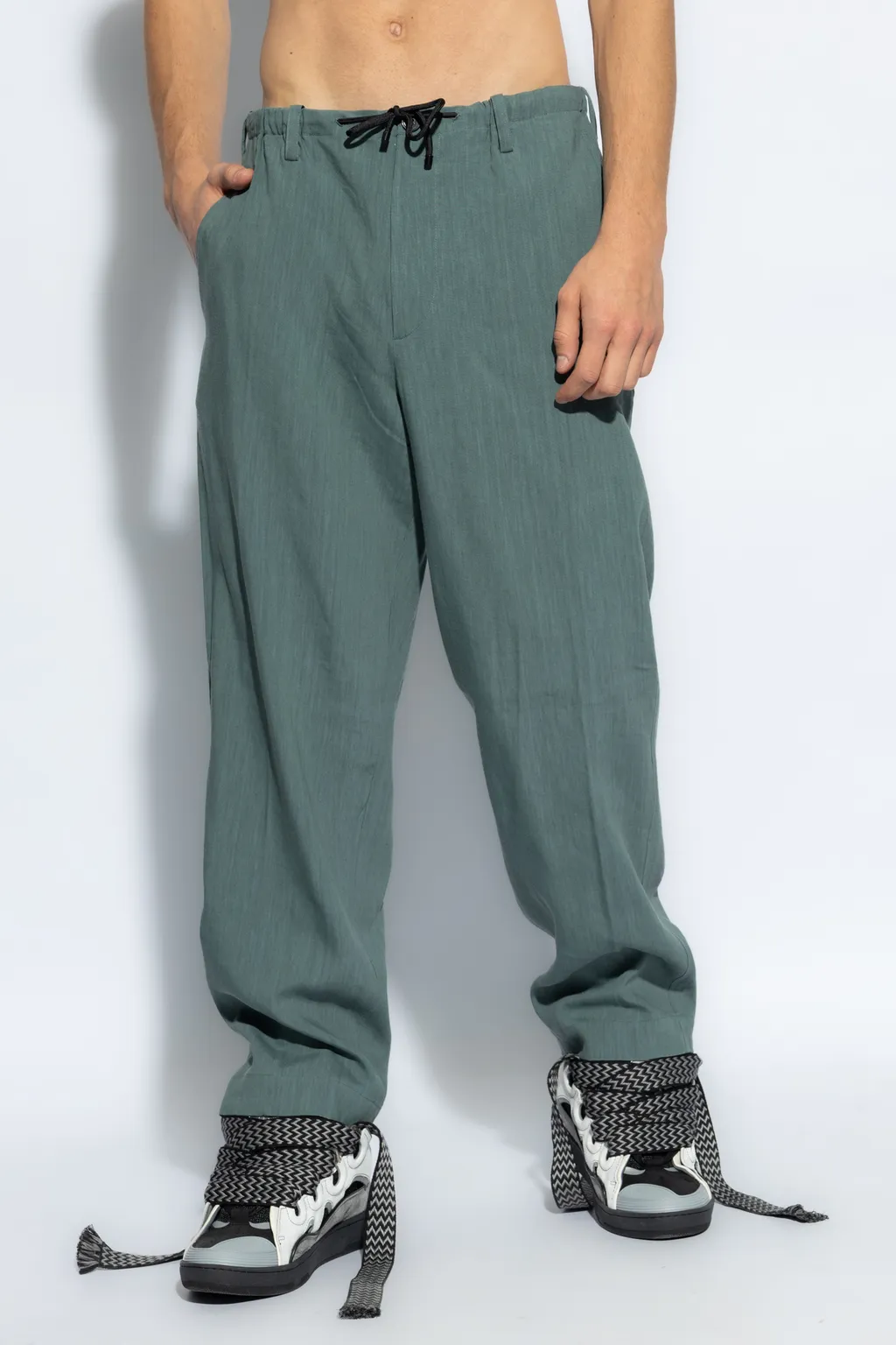 Elastic Waist Casual Pants