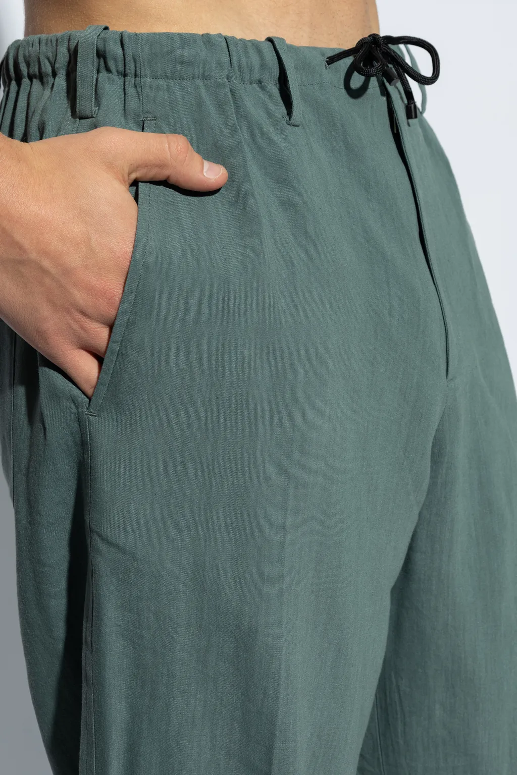 Elastic Waist Casual Pants
