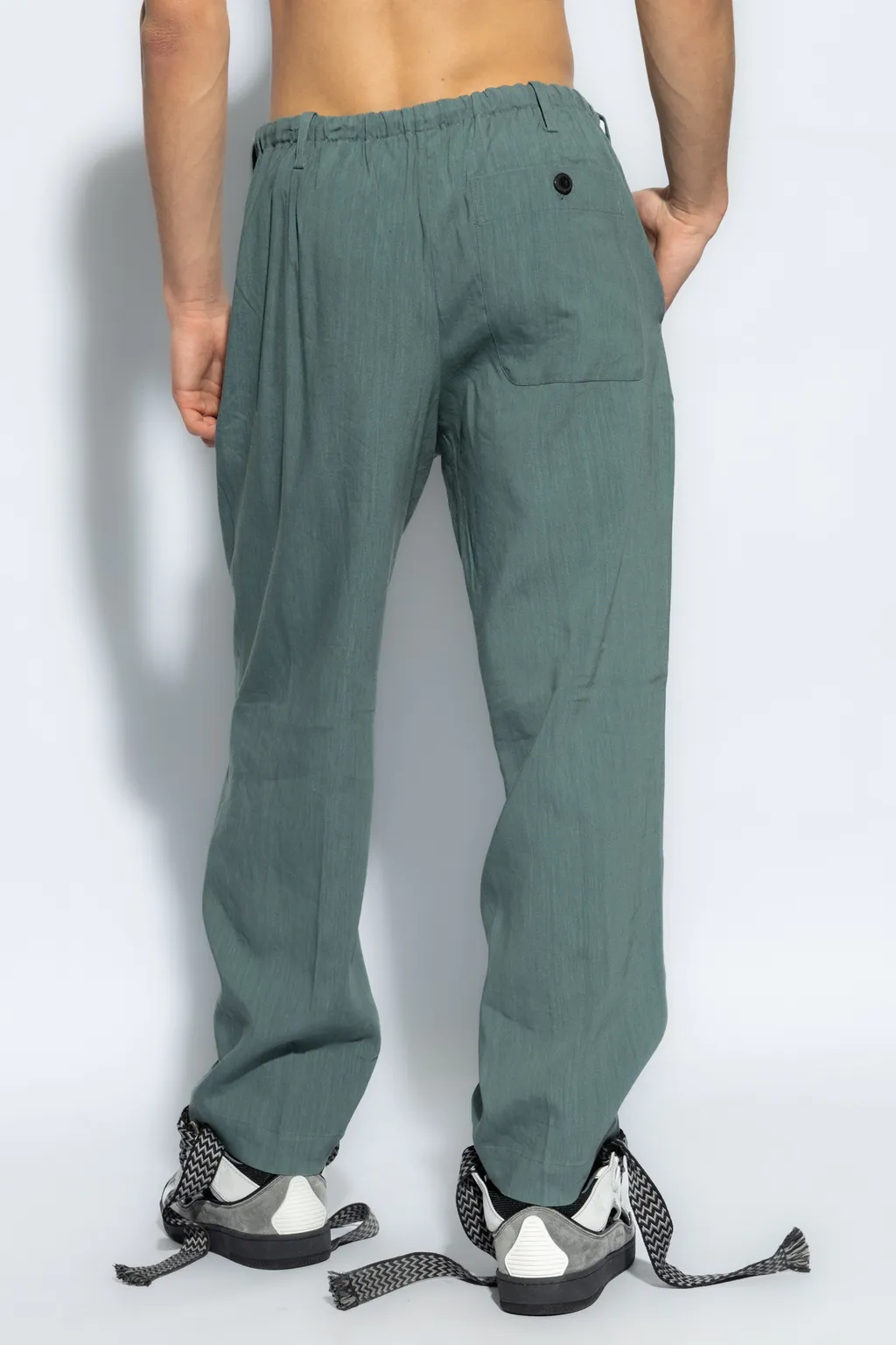 Elastic Waist Casual Pants