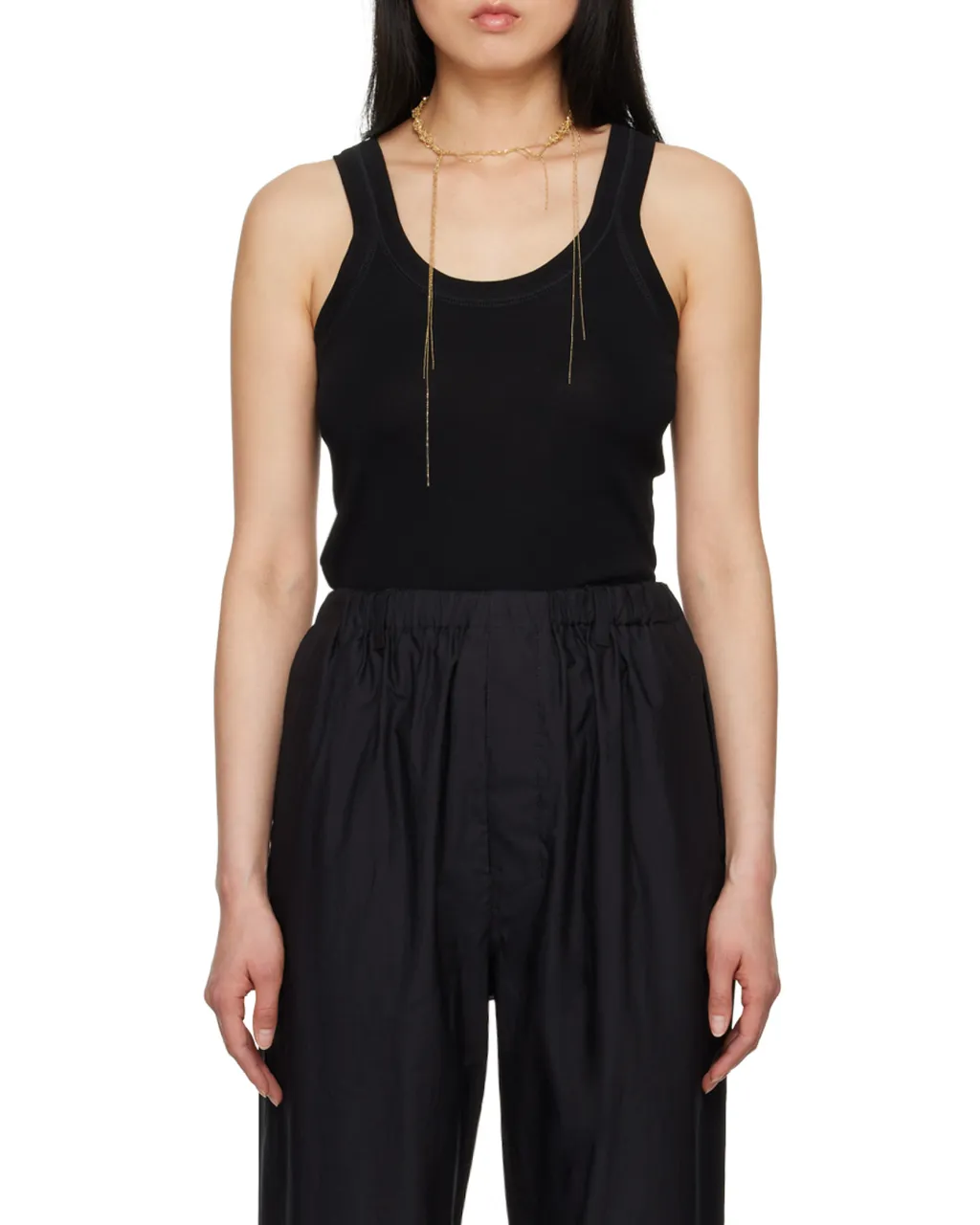 Lemaire Ribbed Sleeveless Tank Top