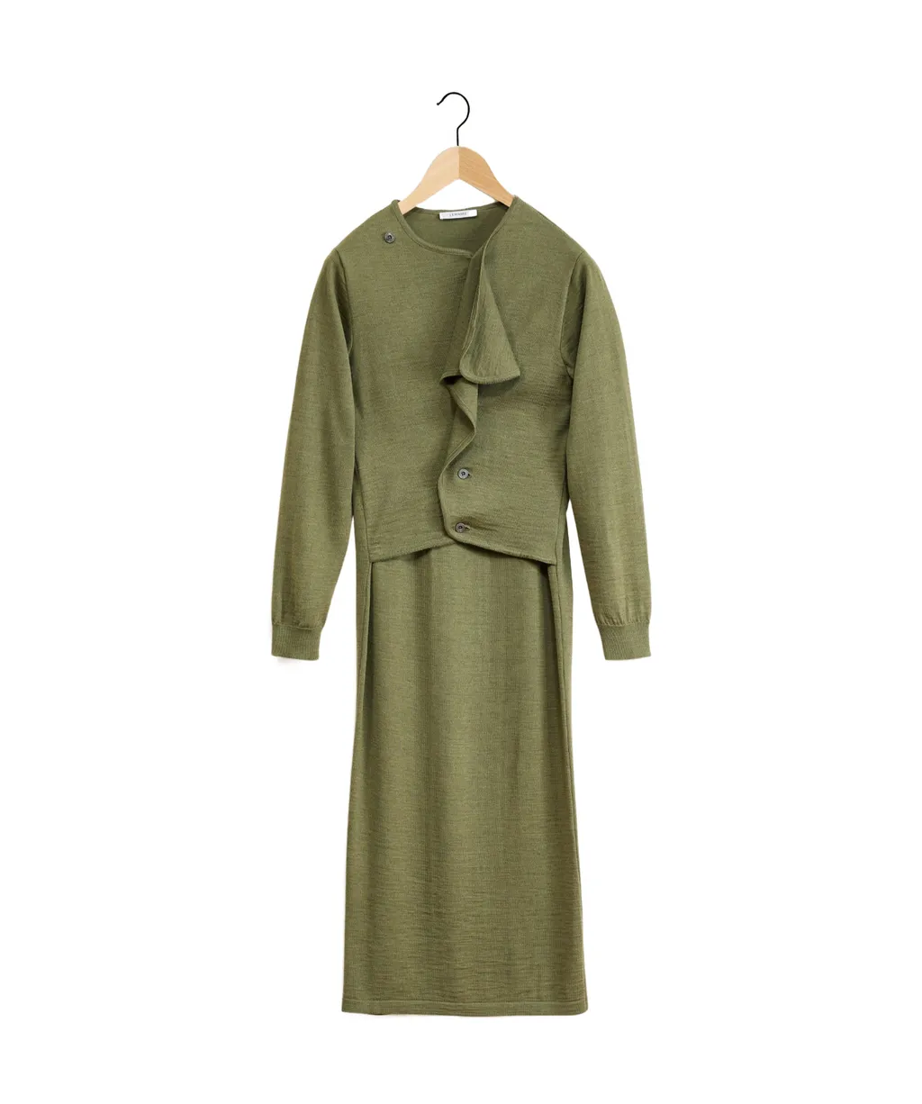 Cardigan Wool Dress