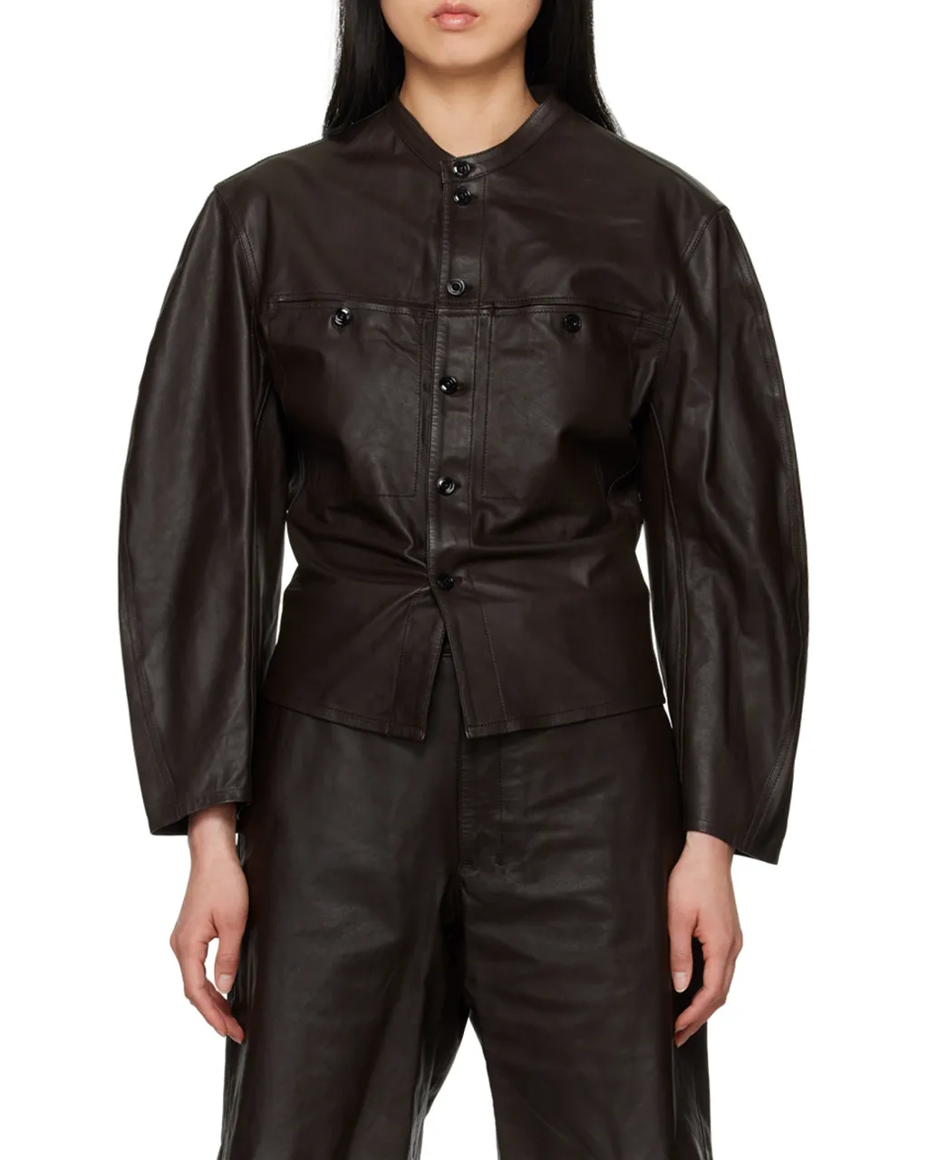 Curved Sleeve Jacket