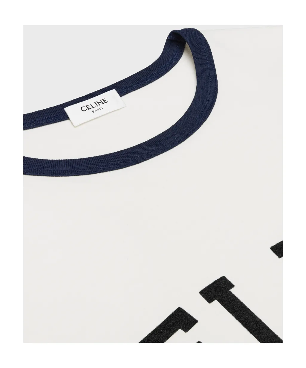 Celine Paris Loose T-Shirt In Cotton Jersey