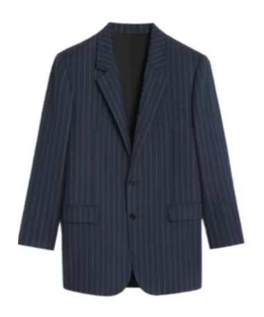Bnf Blazer In Striped Wool