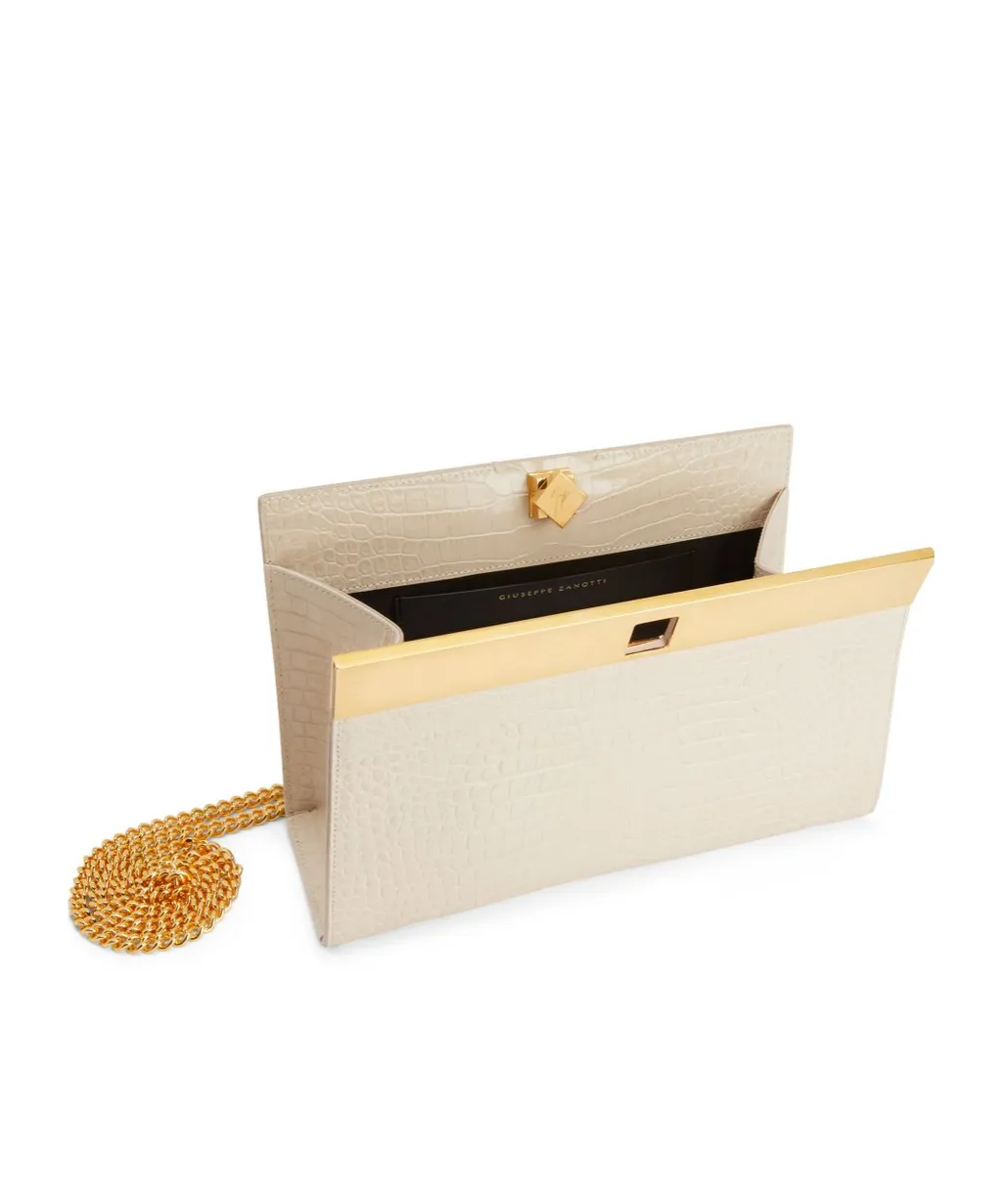 Giuseppe Zanotti Tanaya Embossed Clutch Bag