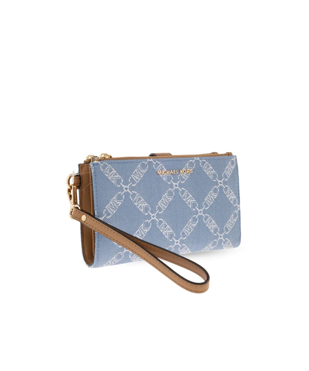 Monogram-Jacquard Denim Wallet