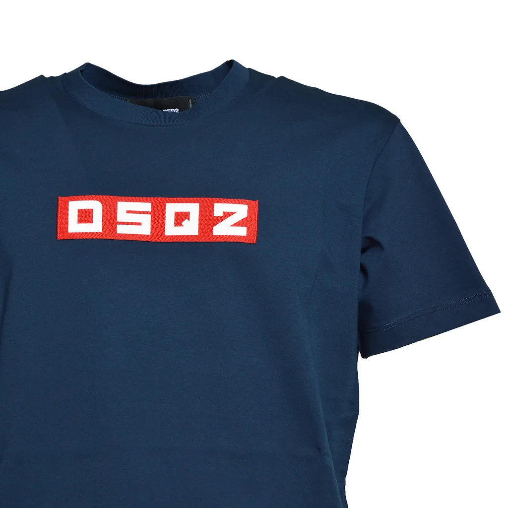 Dsquared2 D2 Logo Patch Crewneck T-Shirt
