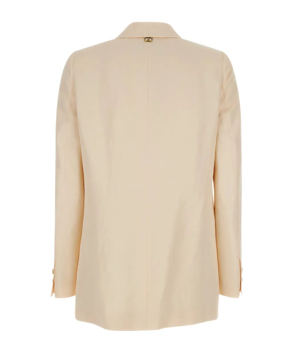 Twinset V-Neck Single-Breasted Blazer