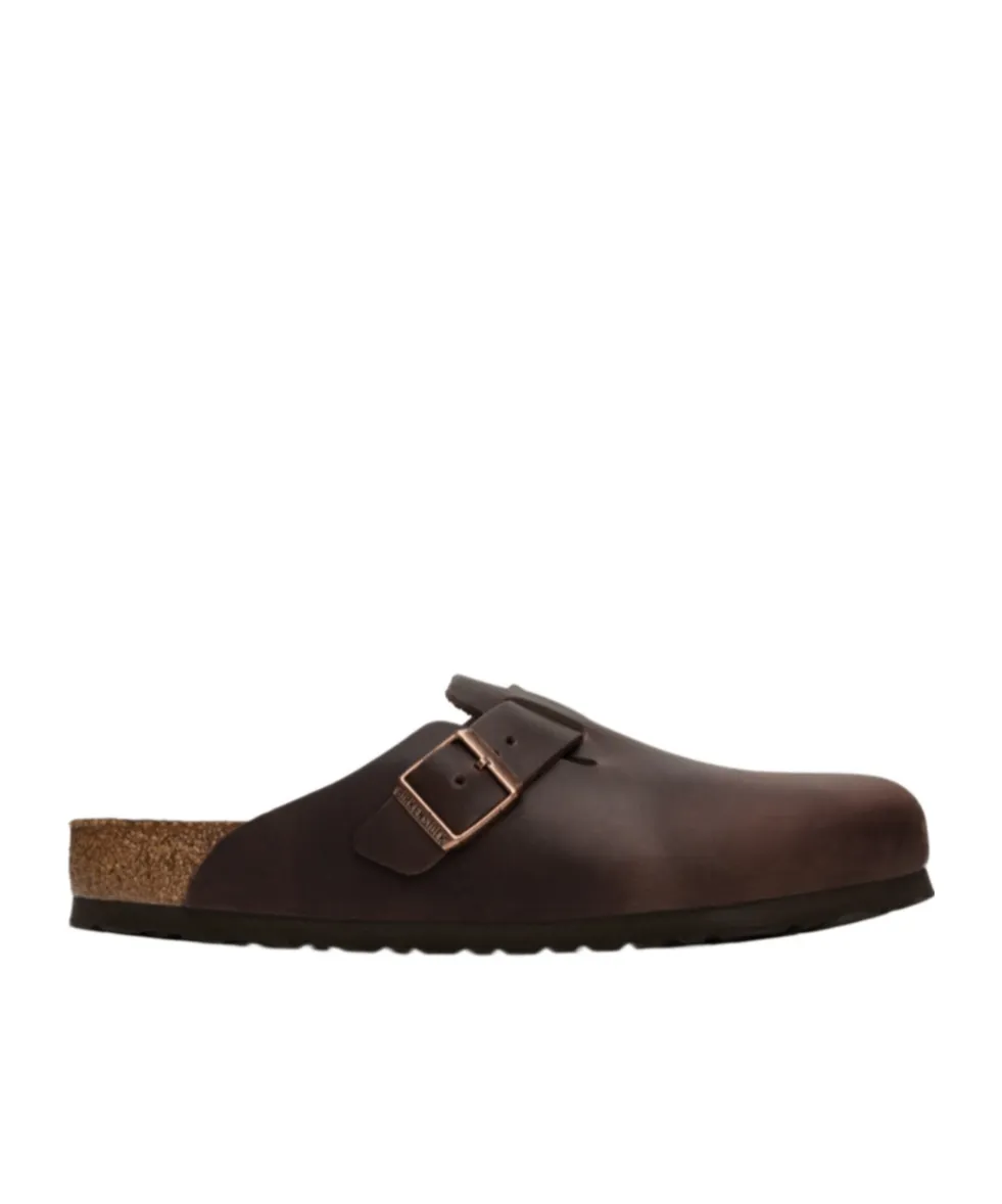 Buckle-Fastening Slip-On Sandals