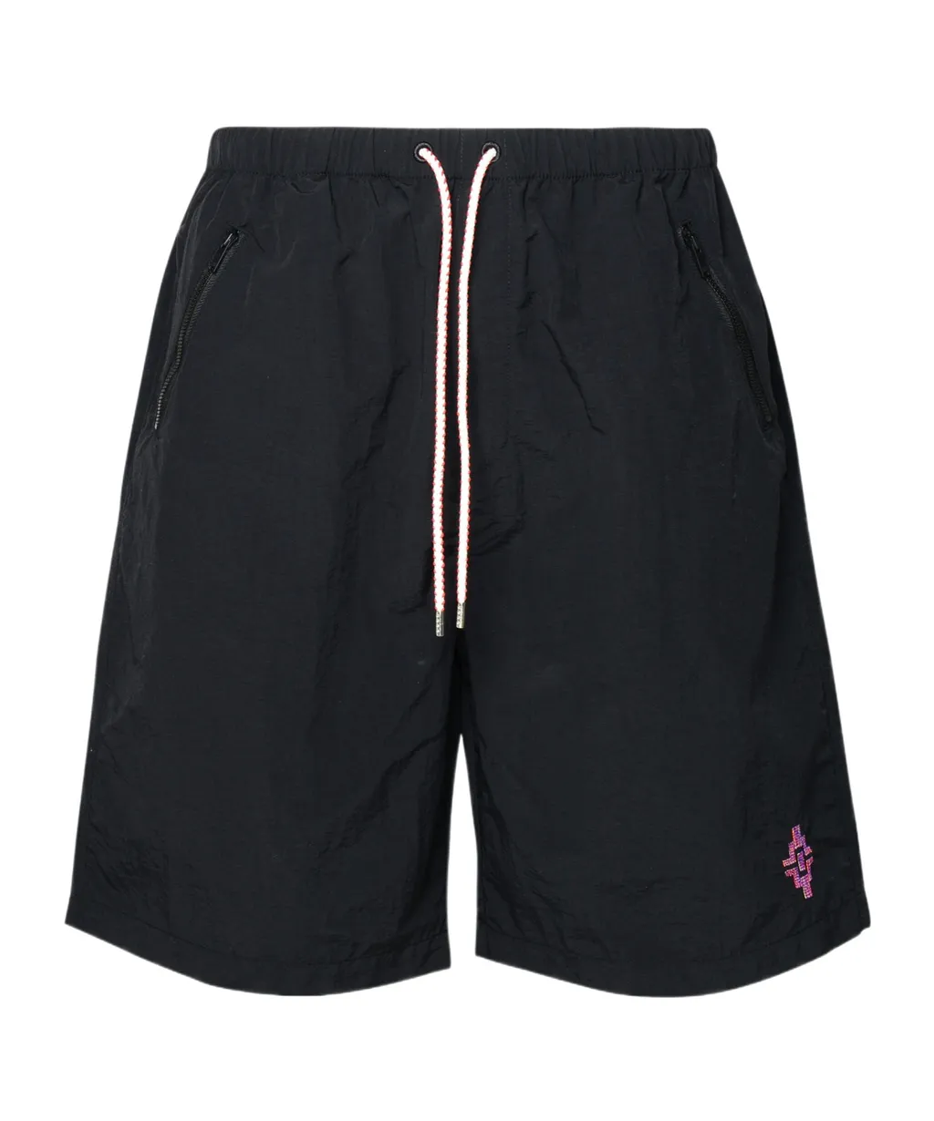Marcelo Burlon County Of Milan Cross Embroidered Bermuda Shorts