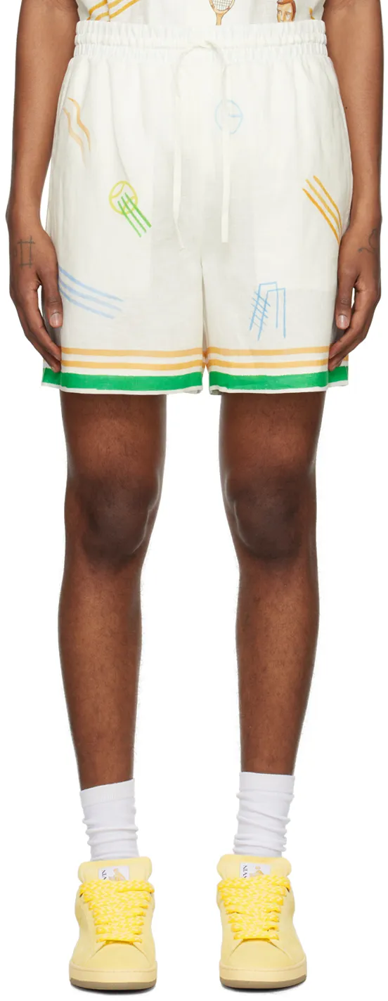 Casablanca Casa Blanca Graphic Printed Shorts