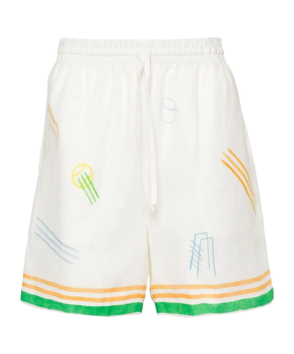 Casablanca Casa Blanca Graphic Printed Shorts