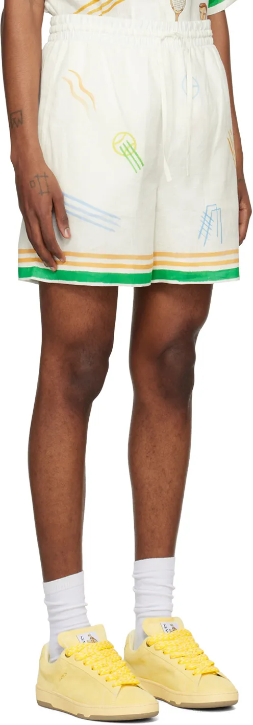 Casablanca Casa Blanca Graphic Printed Shorts