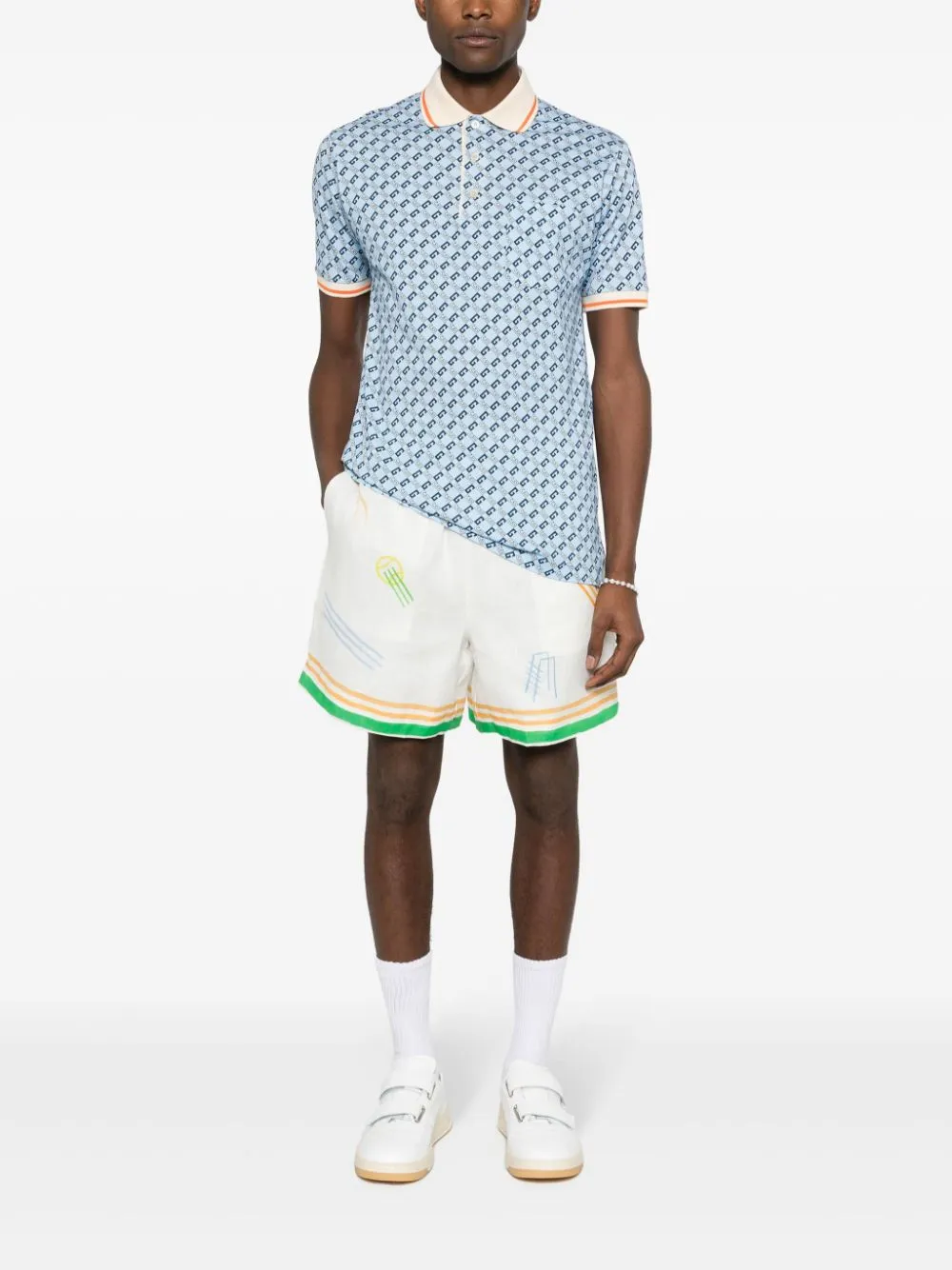 Casablanca Casa Blanca Graphic Printed Shorts