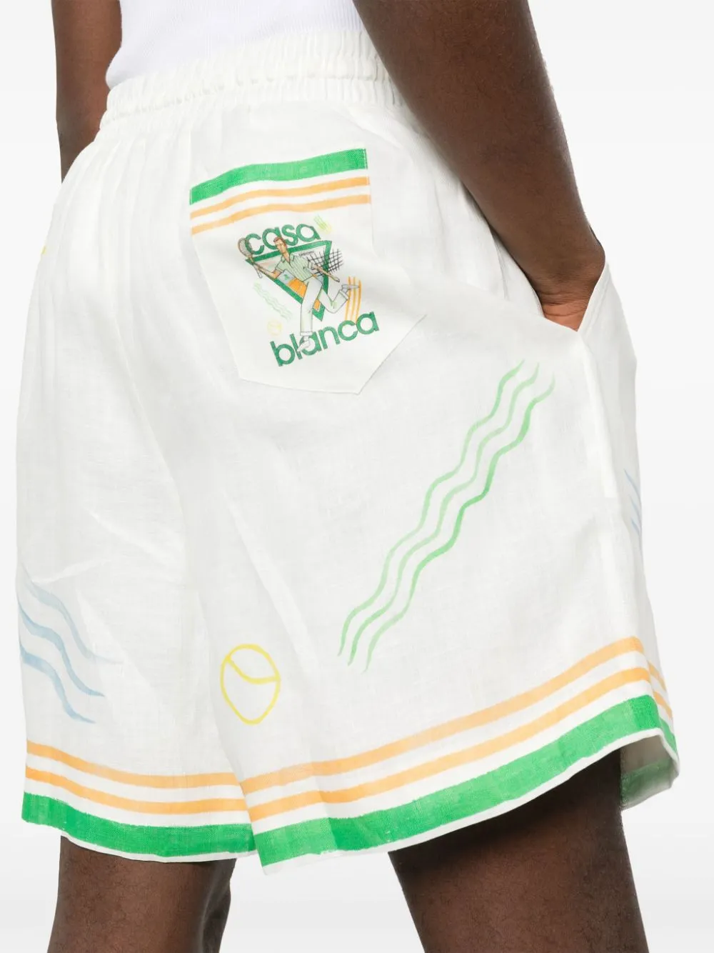 Casablanca Casa Blanca Graphic Printed Shorts