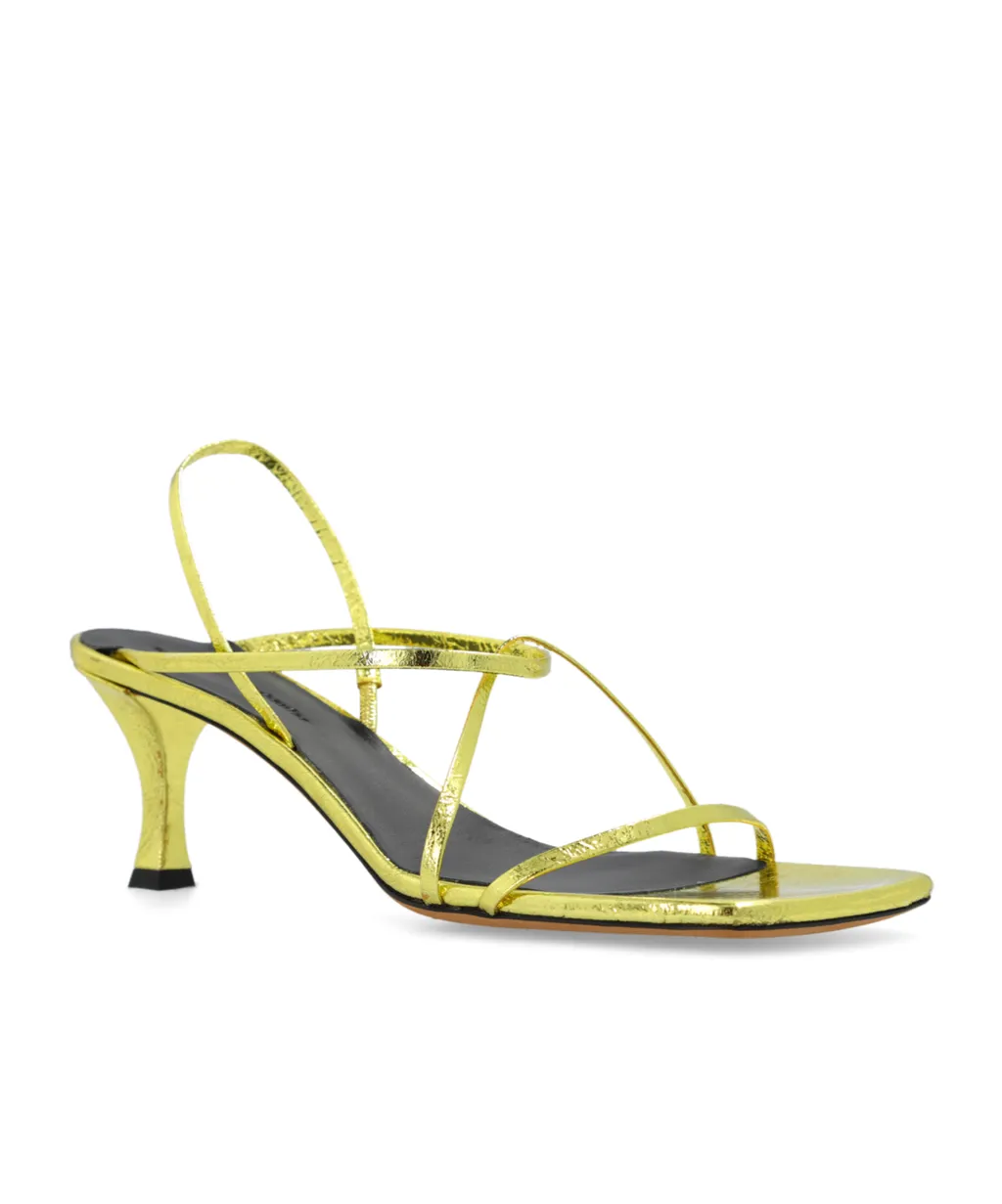 Proenza Schouler Square-Toe Strappy Heeled Sandals