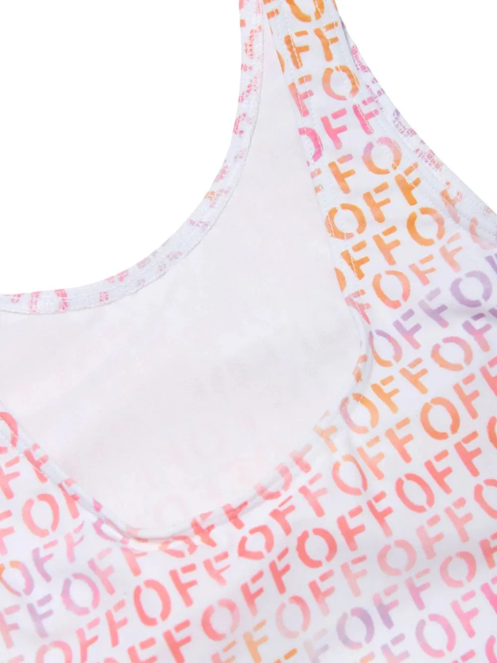 Off-White Kids Off Stamp Logo Printed Swimsuit
