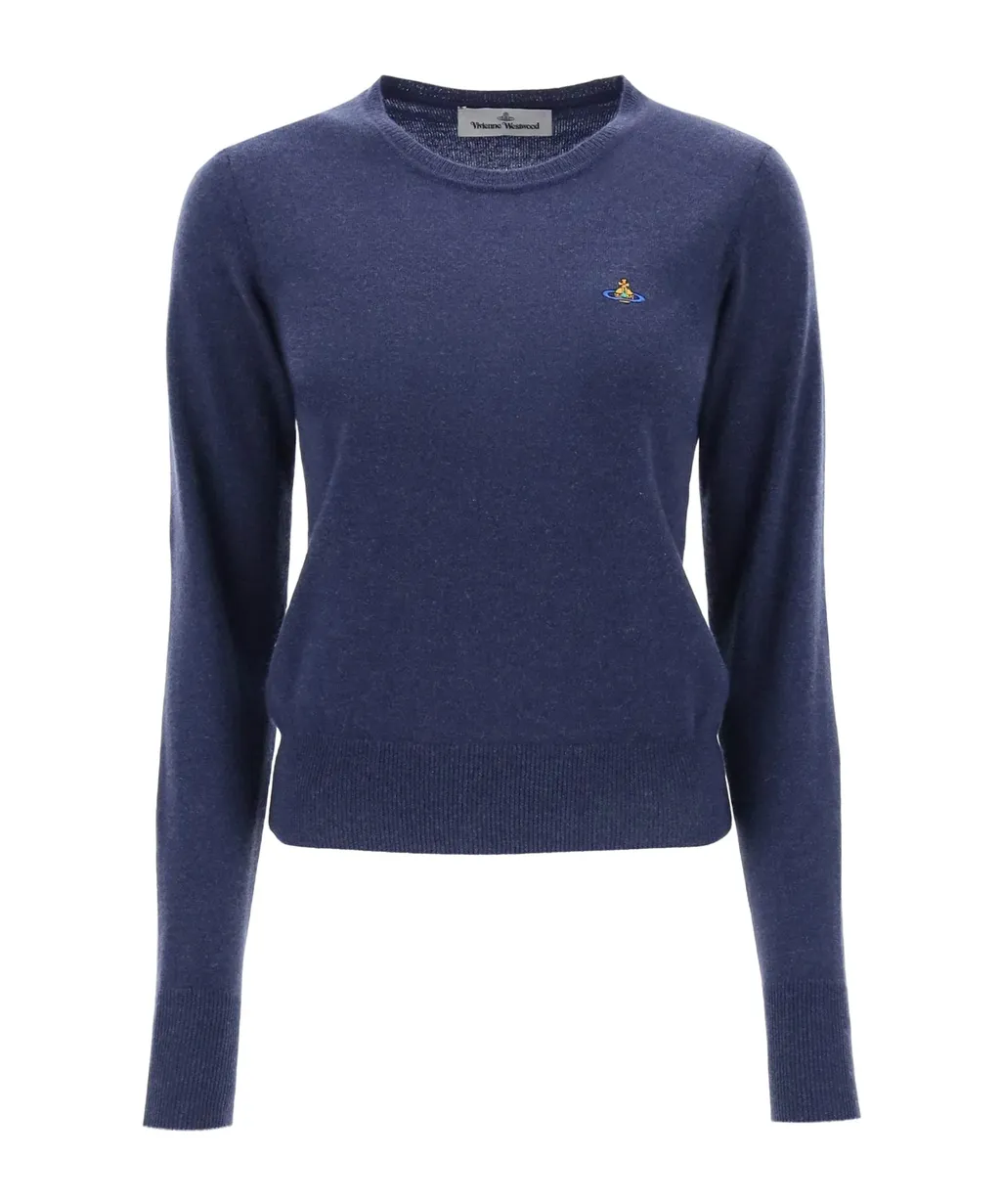 Vivienne Westwood Orb-Embroidered Crewneck Jumper