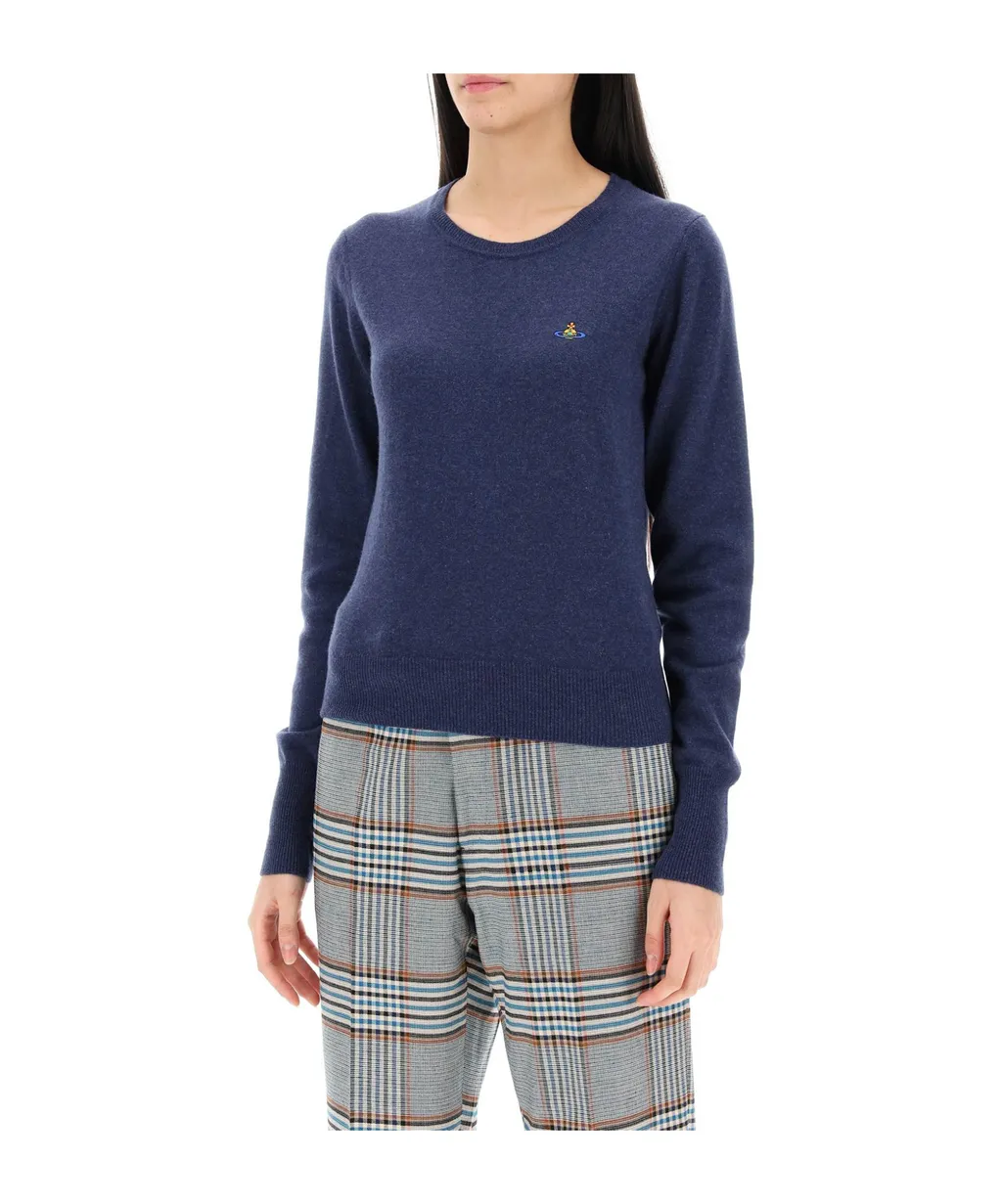 Vivienne Westwood Orb-Embroidered Crewneck Jumper
