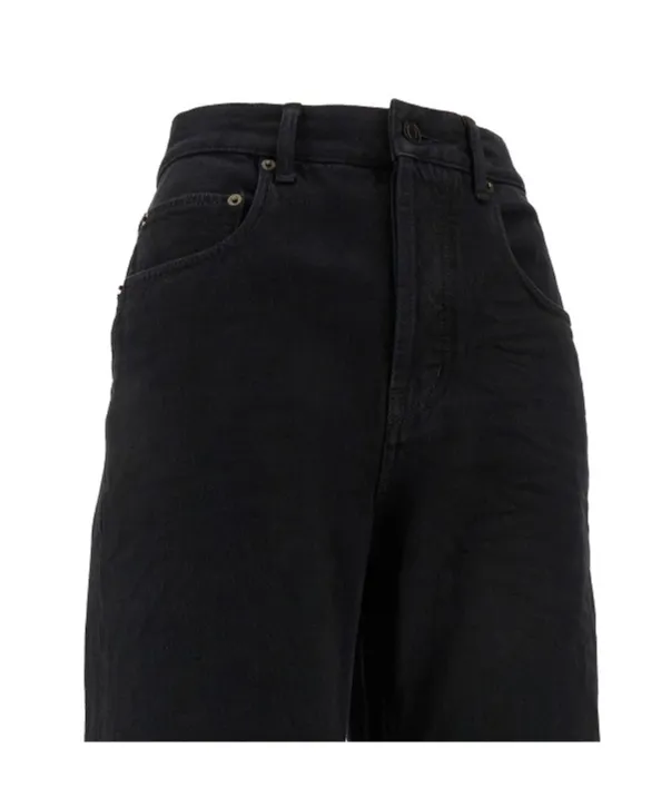 Saint Laurent High-Rise Straight Leg Jeans