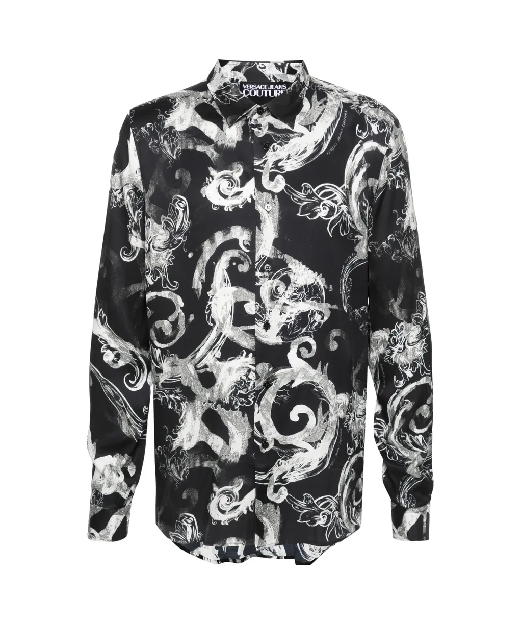 Versace Jeans Couture Allover Printed Long-Sleeved Shirt