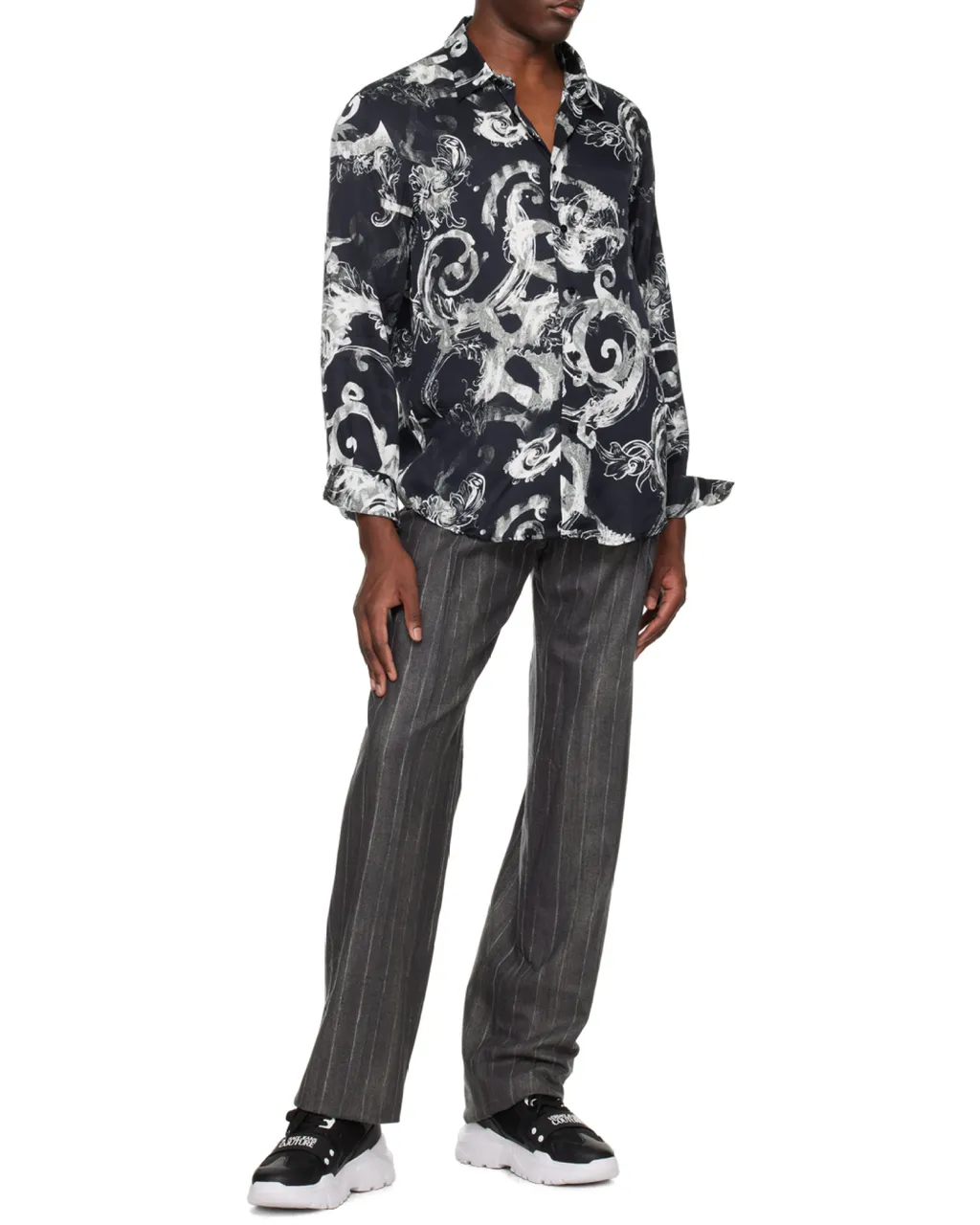 Versace Jeans Couture Allover Printed Long-Sleeved Shirt