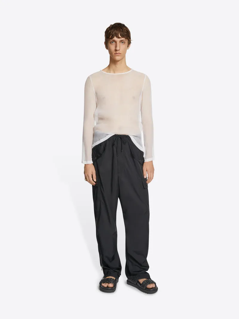 Dries Van Noten Water Repellent Drawstring Cargo Trousers