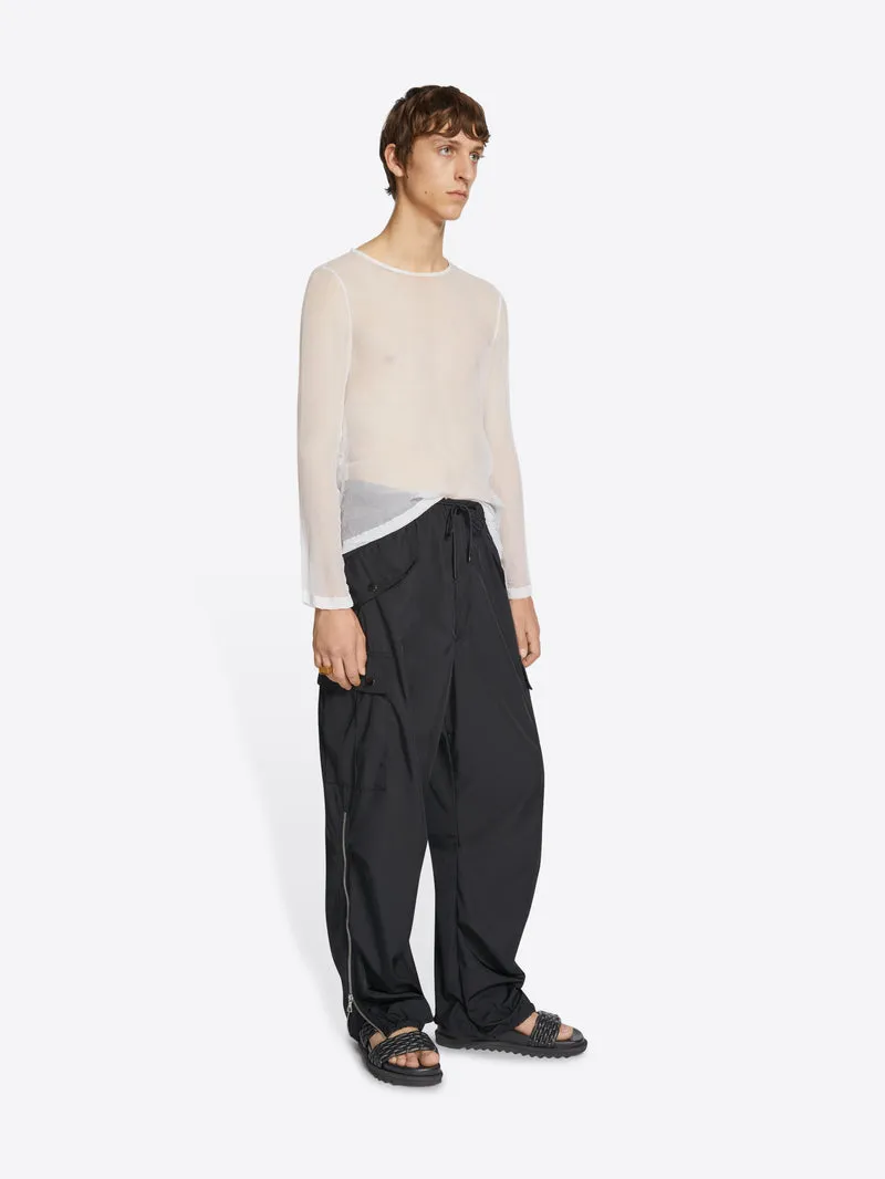 Dries Van Noten Water Repellent Drawstring Cargo Trousers