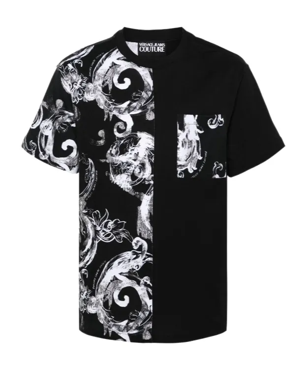 Versace Jeans Couture Baroque Printed Crewneck T-Shirt