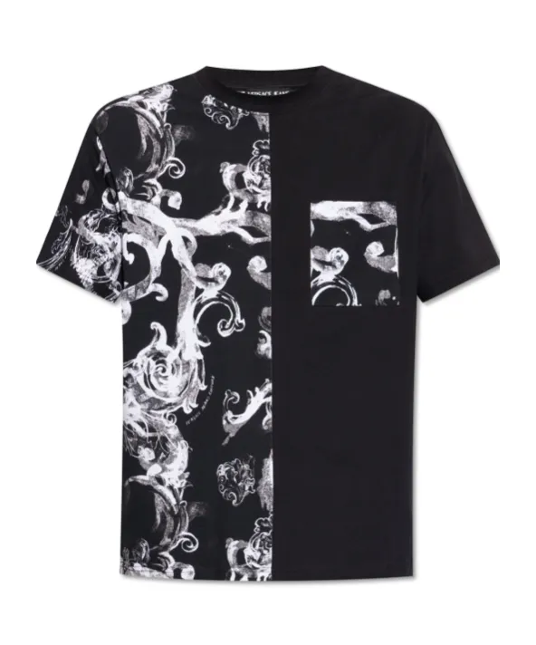 Versace Jeans Couture Baroque Printed Crewneck T-Shirt
