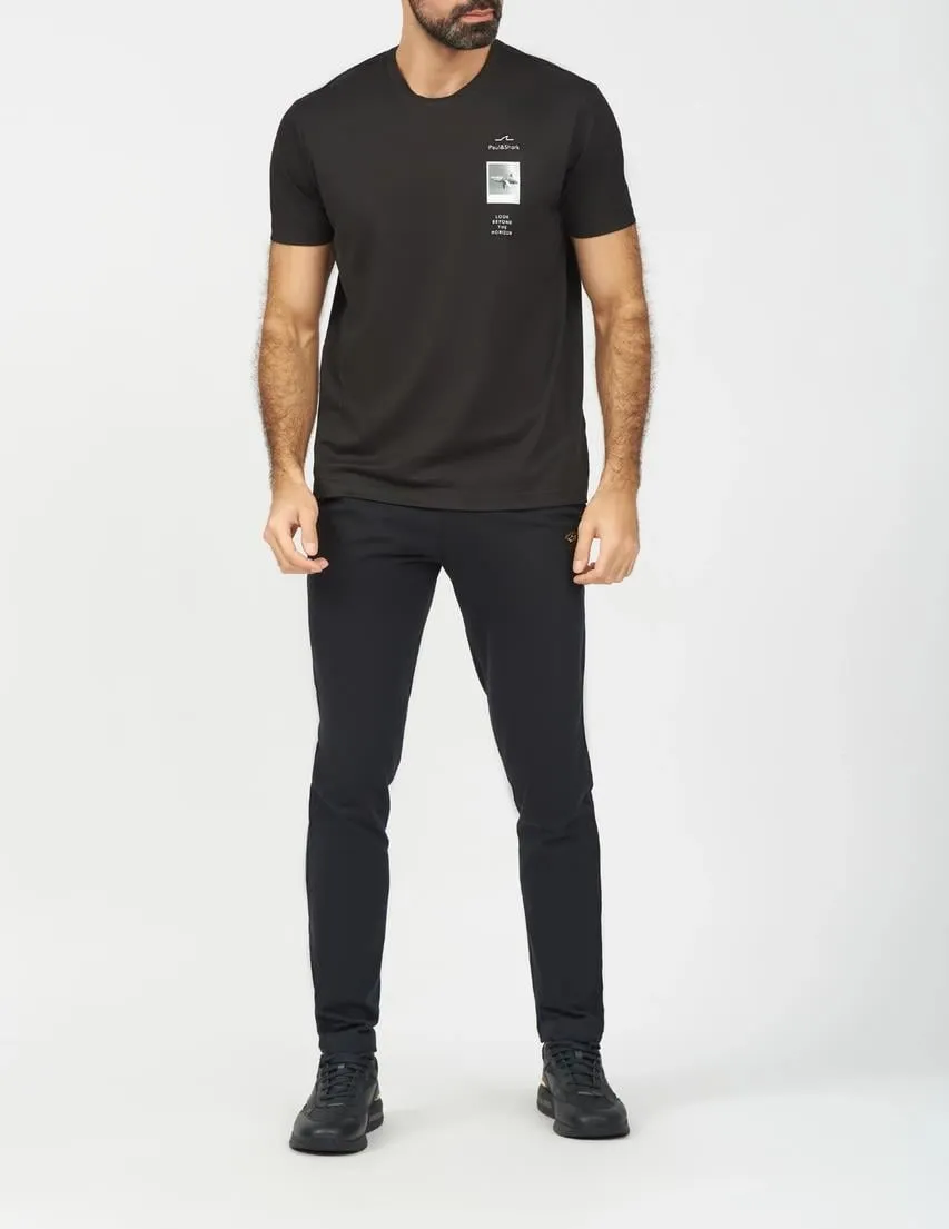 Paul & Shark Logo-Printed Crewneck T-Shirt