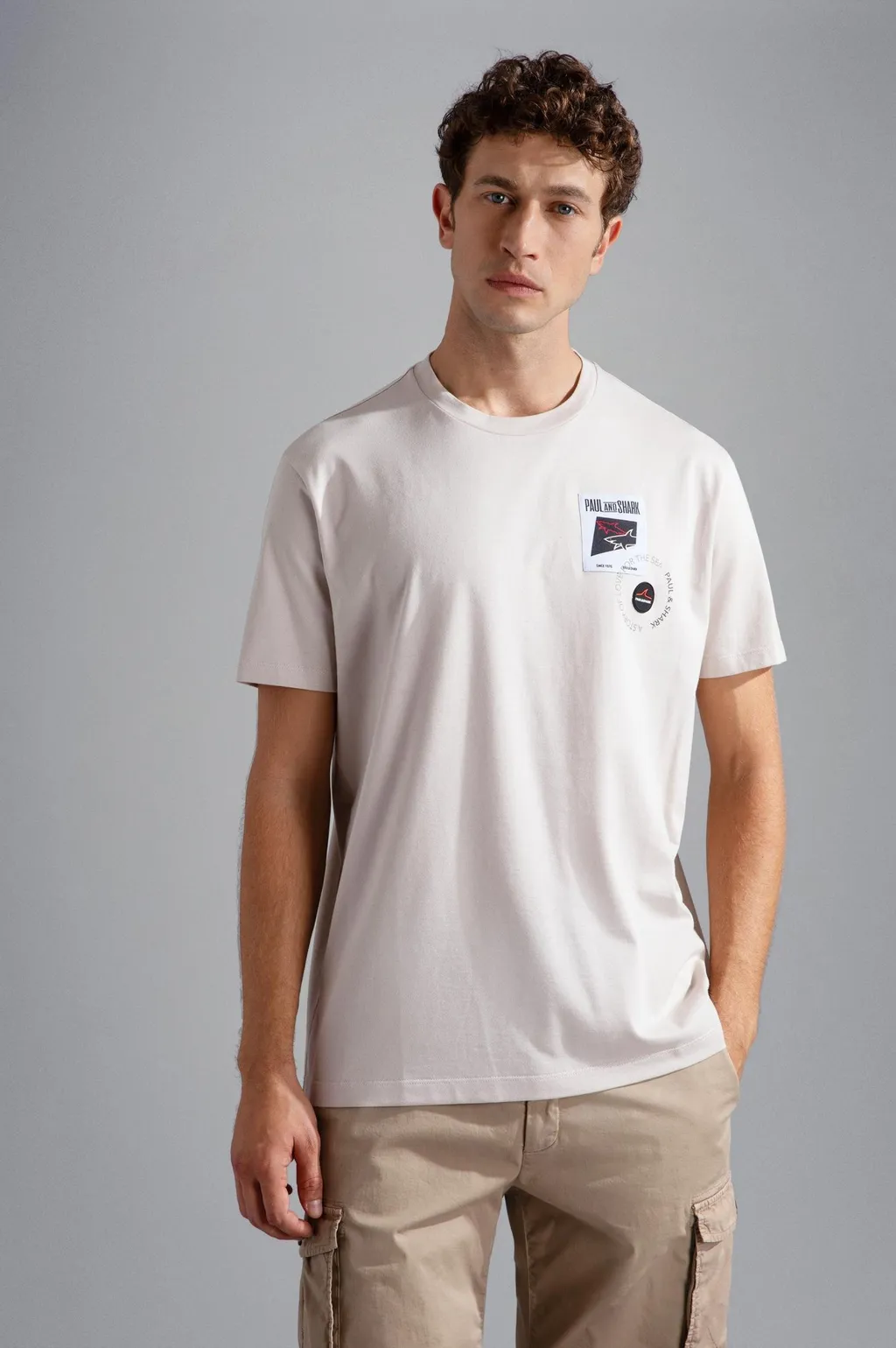 Logo-Patch Cotton T-Shirt
