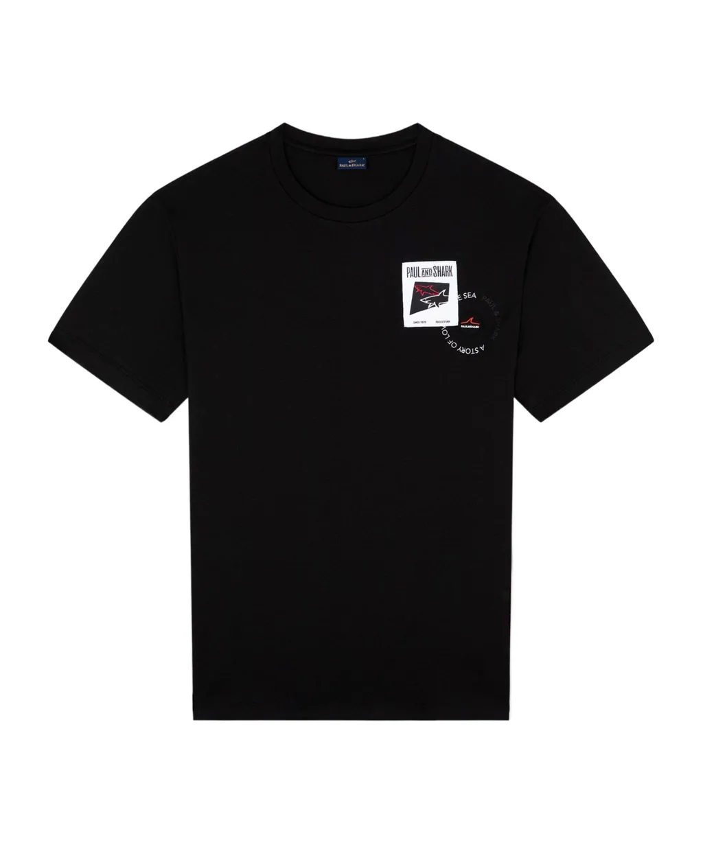 Logo-Patch Cotton T-Shirt