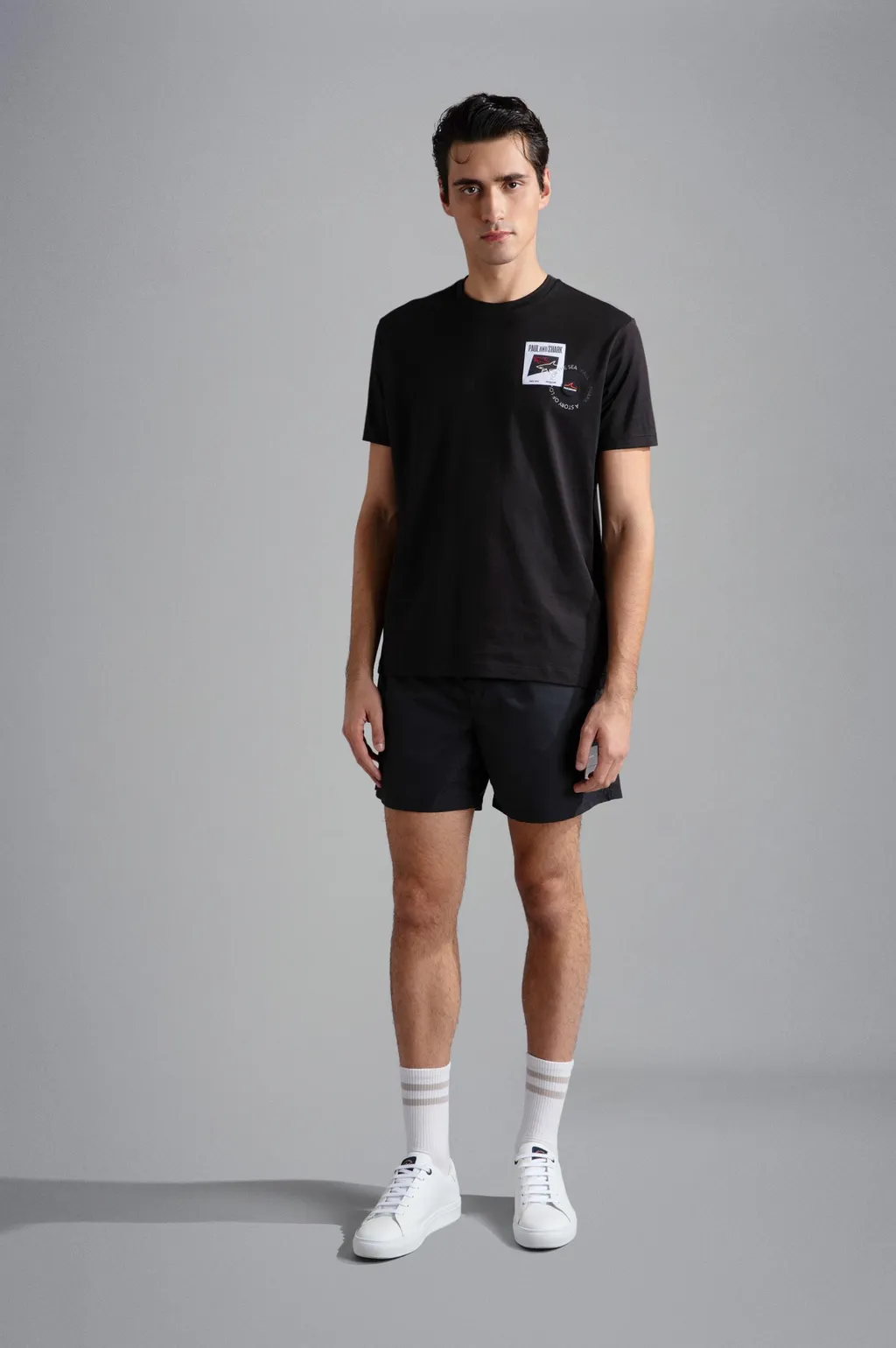 Logo-Patch Cotton T-Shirt