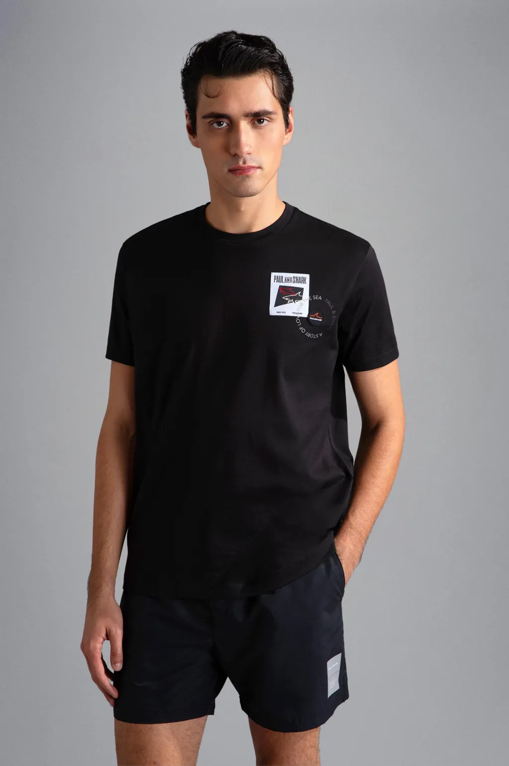 Logo-Patch Cotton T-Shirt