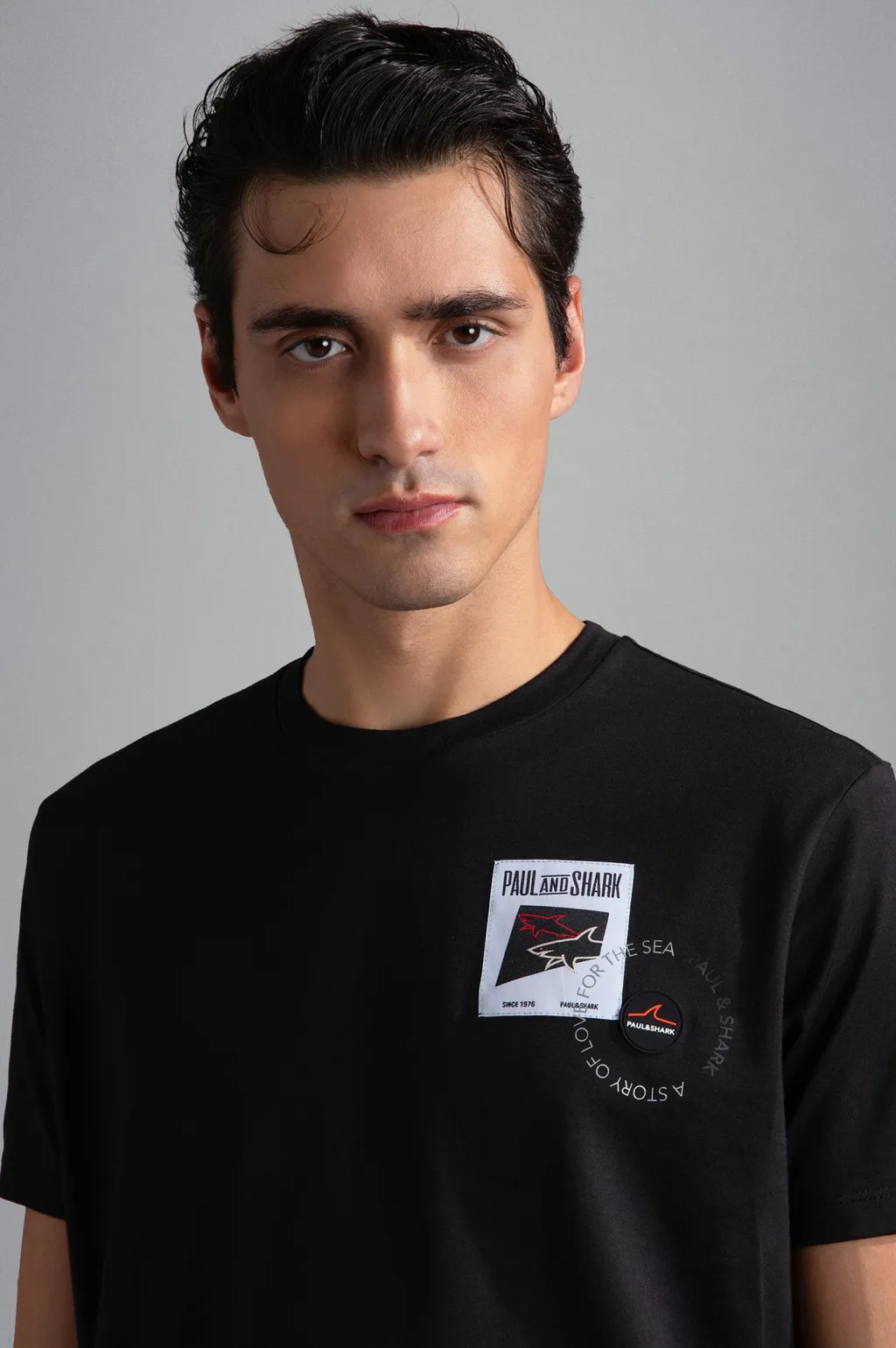 Logo-Patch Cotton T-Shirt