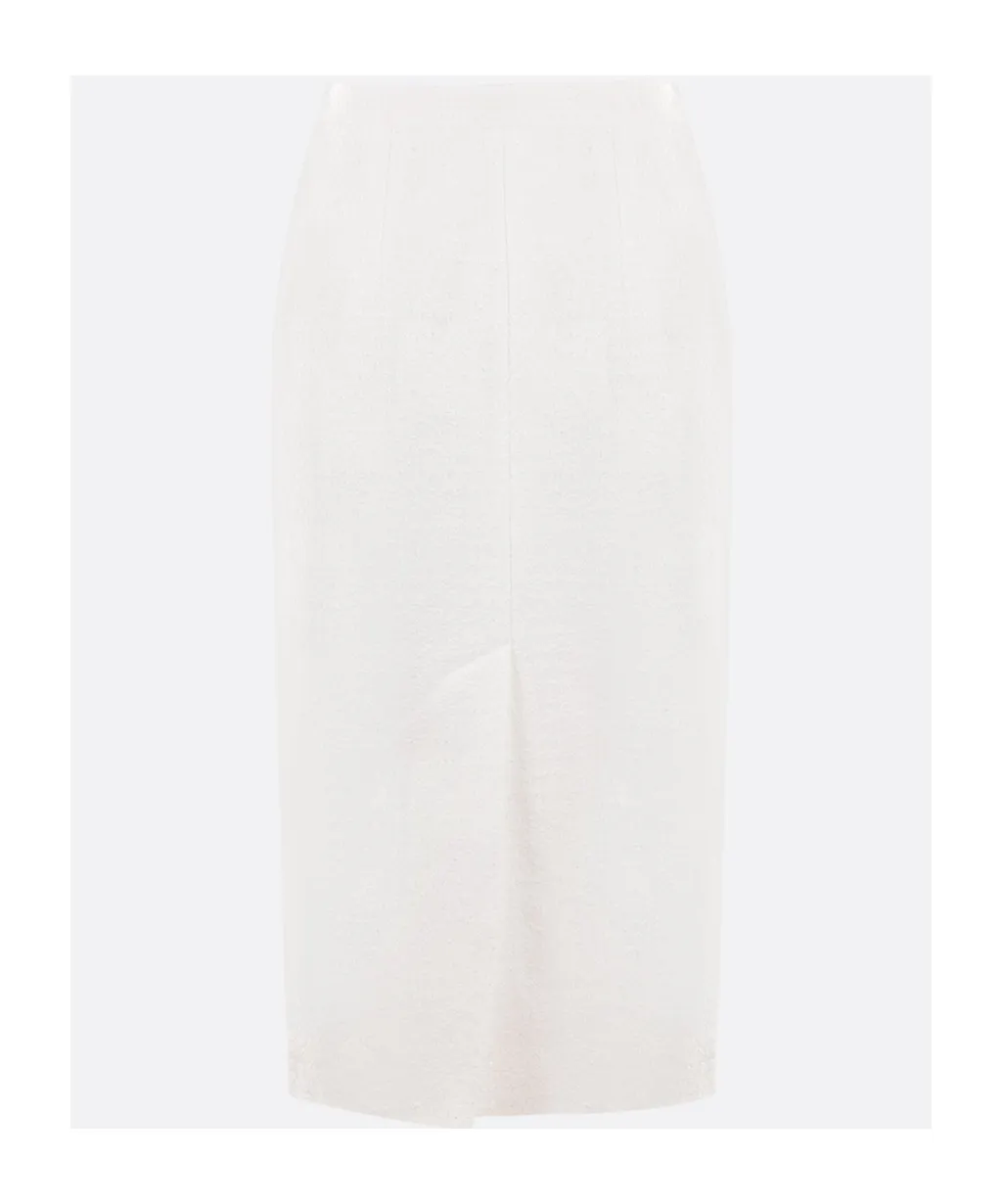 Bouclé Midi Skirt