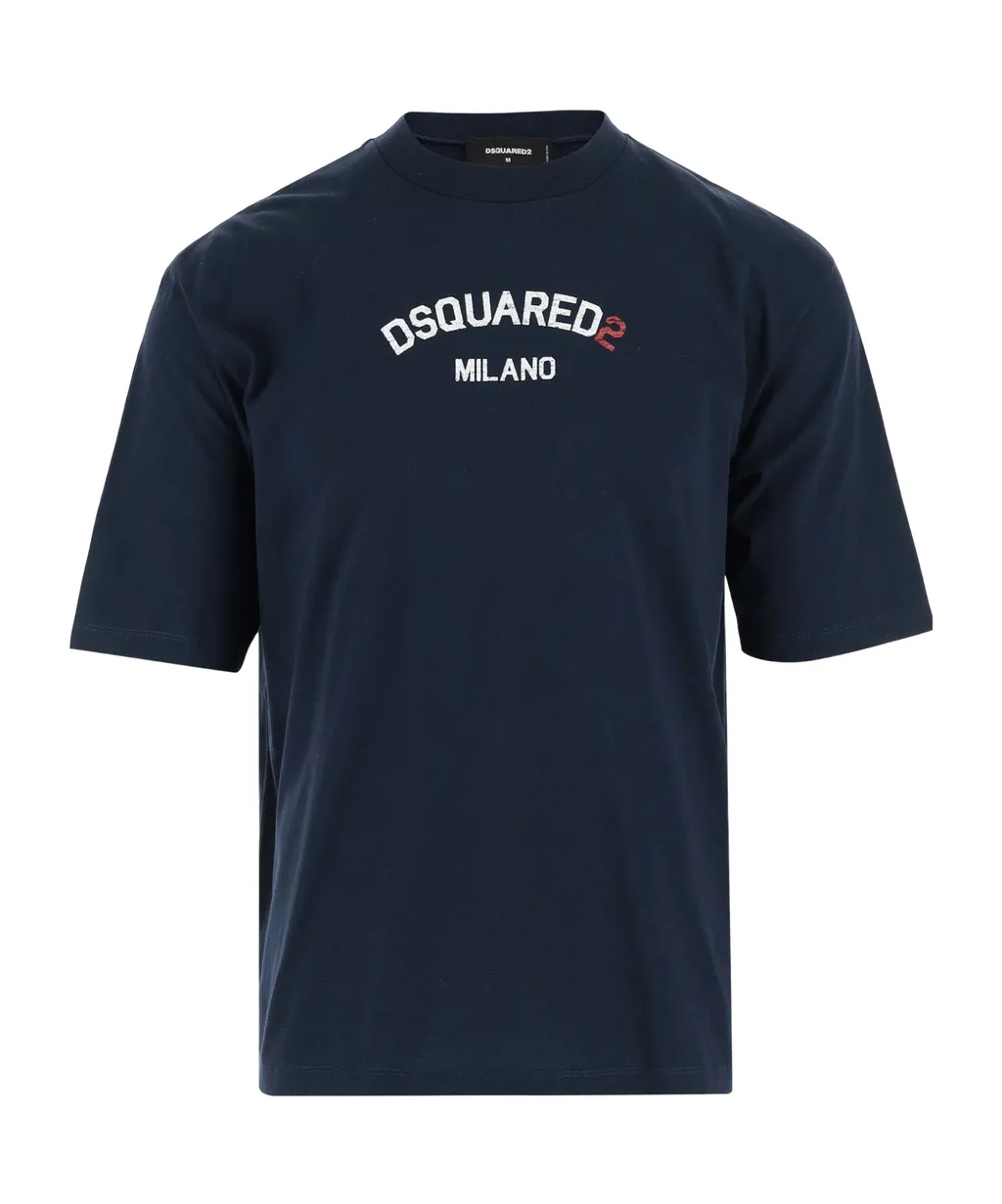 Dsquared2 Logo Printed Loose-Fit T-Shirt
