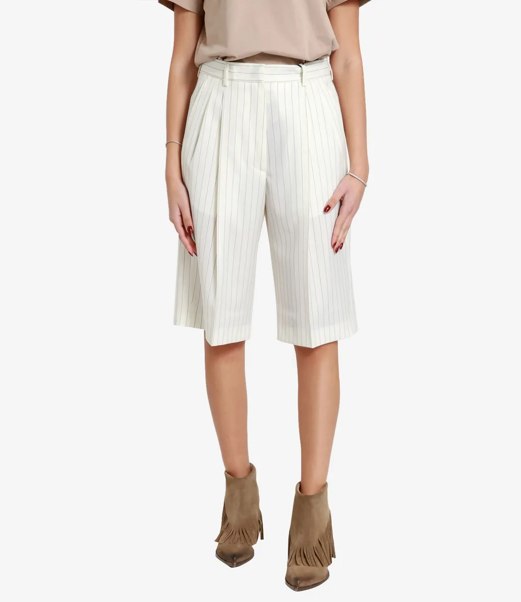 Pinstripe Suit And Shorts