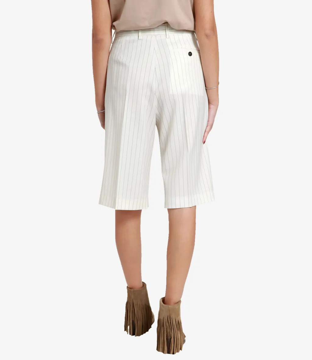 Pinstripe Suit And Shorts