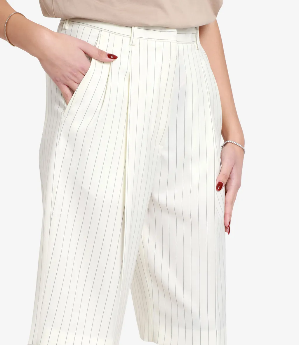 Pinstripe Suit And Shorts