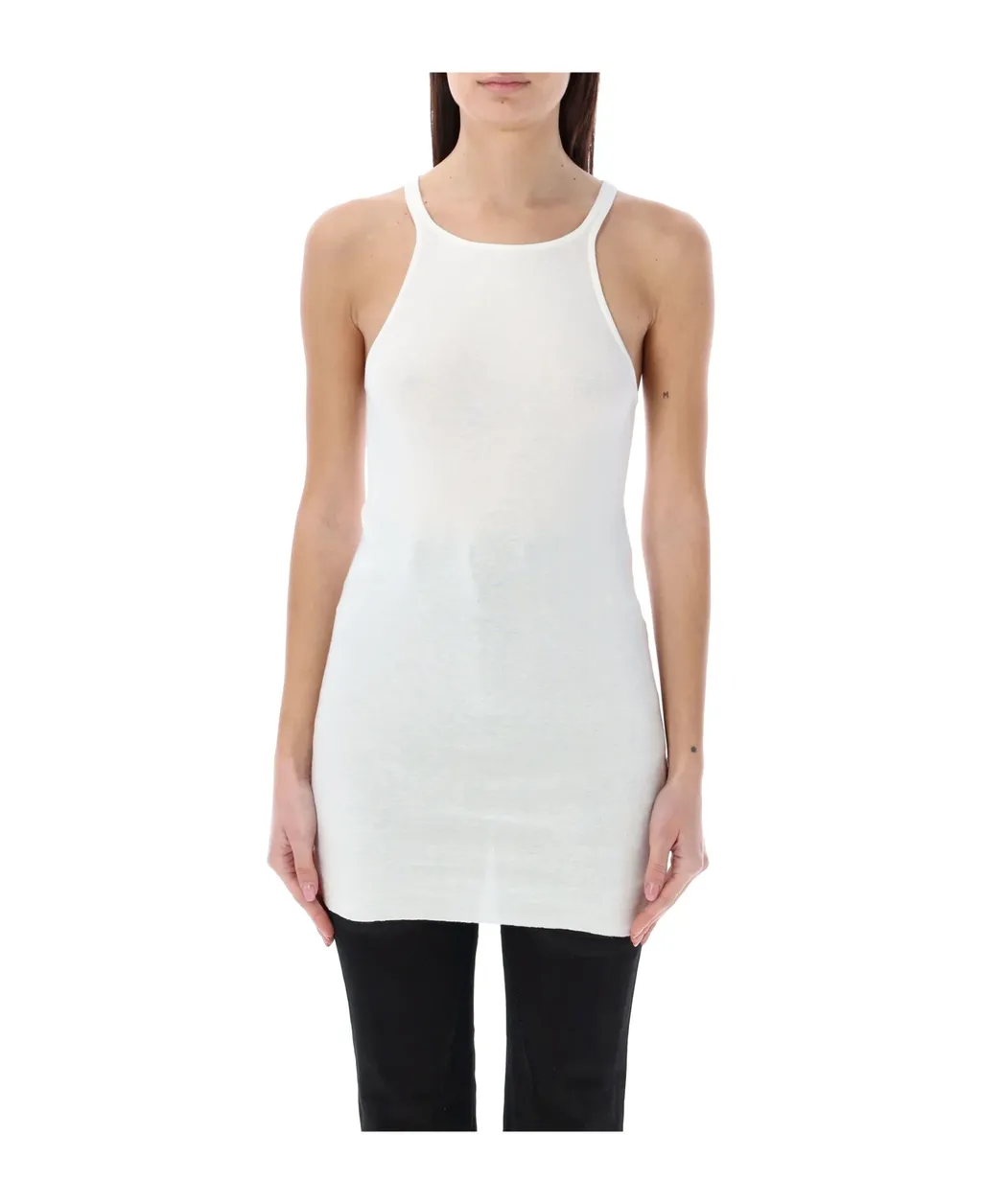 Rick Owens Raw Cut Hem Sleeveless Tank Top