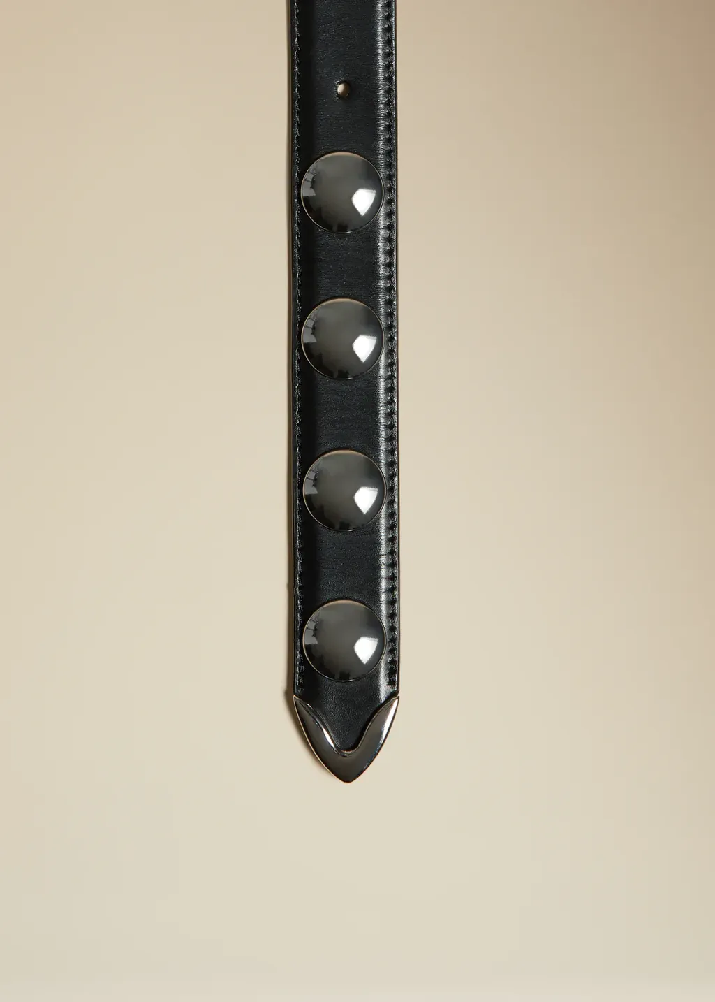 Khaite Stud-Detailed Buckled Belt