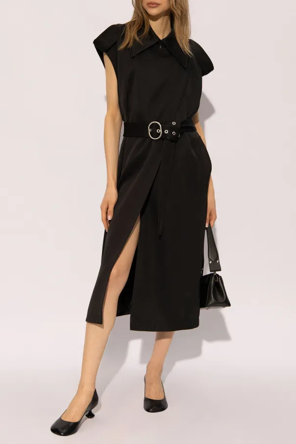 Jil Sander Sleeveless Belted Trench Coat