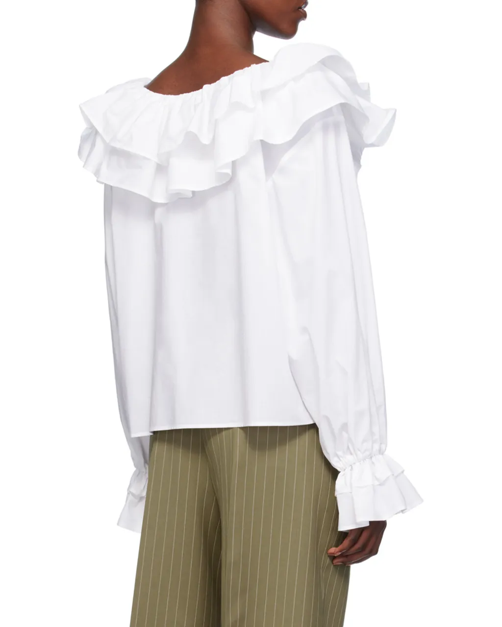 Msgm Ruffle Detailed Blouse